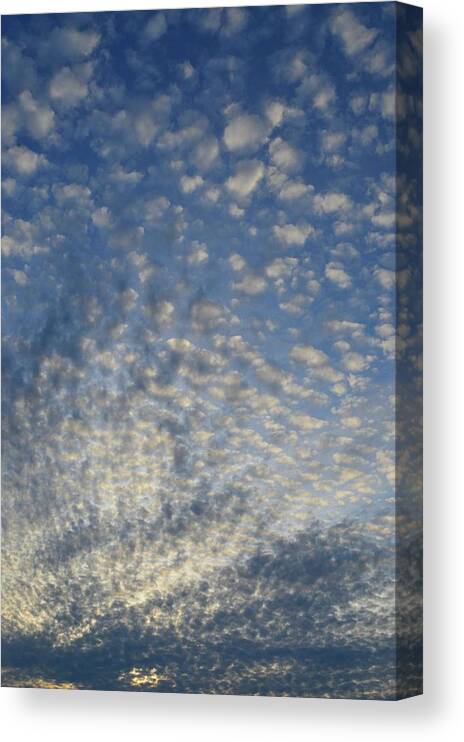 Clouds Canvas Print featuring the photograph 8.30.26 PM June 4-2016 #83026 by Lyle Crump