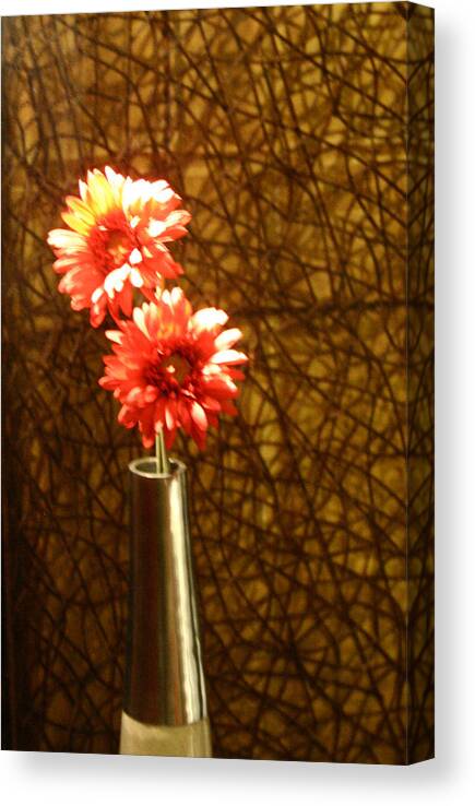 Flowers Canvas Print featuring the digital art A Perfect Vase by Joseph Coulombe