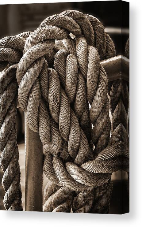 Rope Canvas Print featuring the photograph A Tangled Mess by Dick Pratt