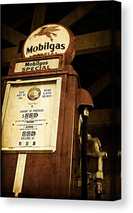 Fuel Canvas Print featuring the photograph A Thing of the Past by Trish Mistric