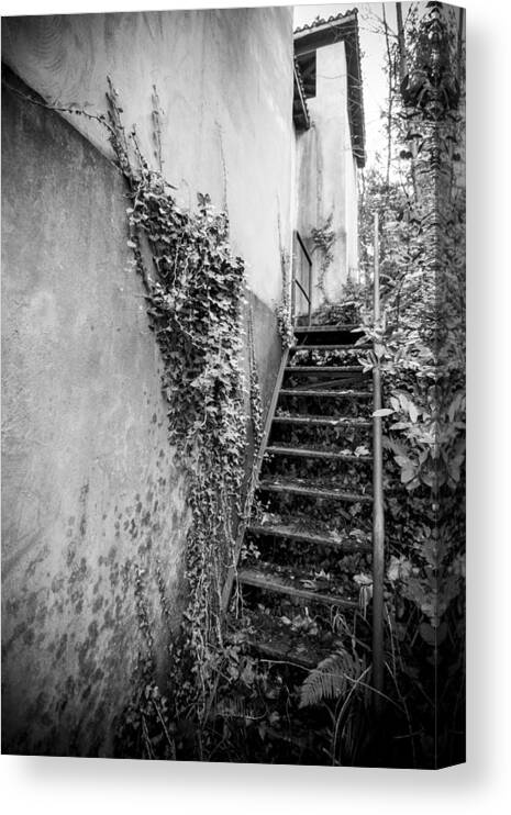 Stairs Canvas Print featuring the photograph Abandonment and Decay by Santi Carral