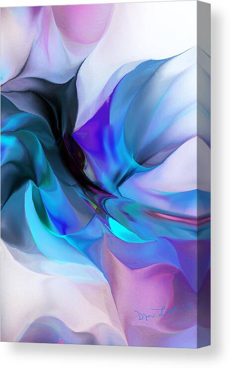 Fine Art Canvas Print featuring the digital art Abstract 012513 by David Lane