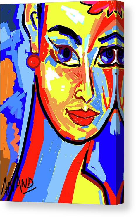 Abstract-10 Canvas Print featuring the digital art Abstract-10 by Anand Swaroop Manchiraju