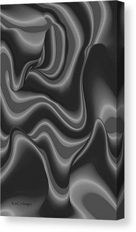 Curves Canvas Print featuring the digital art Abstract 515 2 by Kae Cheatham