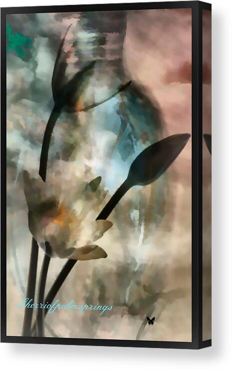 Heaven Canvas Print featuring the painting Abstract Art A Special Place In Heaven by Sherri's - Of Palm Springs