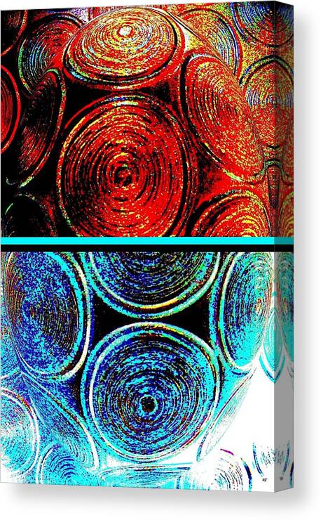 #abstractfusion275 Canvas Print featuring the digital art Abstract Fusion 275 by Will Borden