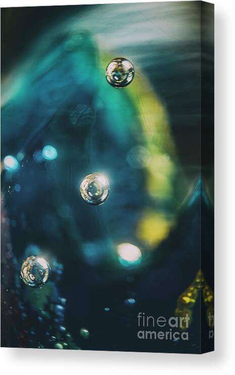 Clayton Canvas Print featuring the photograph Abstraction of bubbles 001 by Clayton Bastiani
