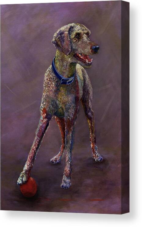 Pet Canvas Print featuring the painting Ace by Susan Hensel