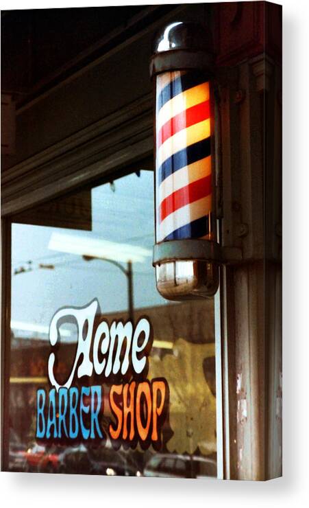 Barber Canvas Print featuring the photograph Acme by Kreddible Trout