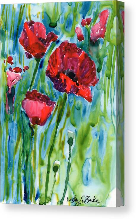 Abstract Canvas Print featuring the painting After the Rain by Mary Benke
