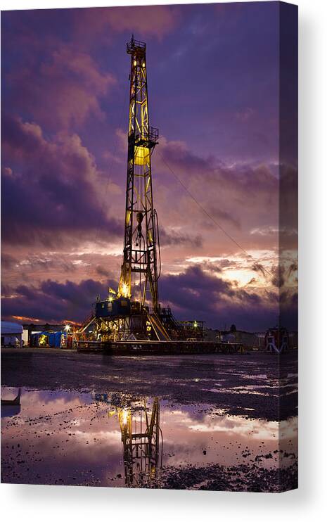 Driller Canvas Print featuring the photograph After The Storm by Jonas Wingfield
