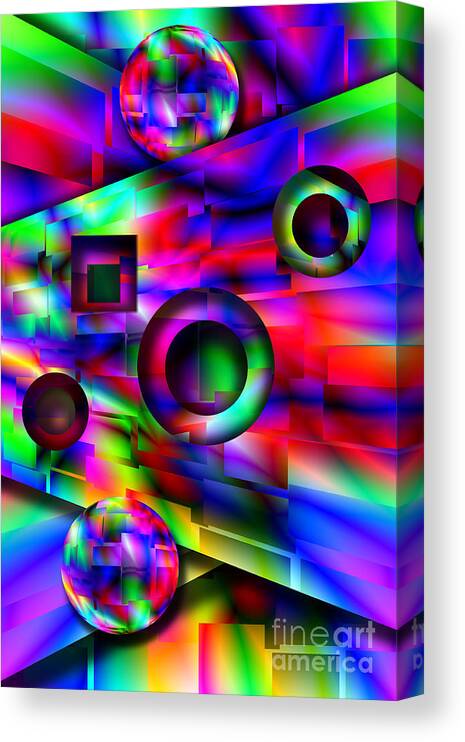 Pinball Canvas Print featuring the digital art Alien Pinball by Tim Hightower