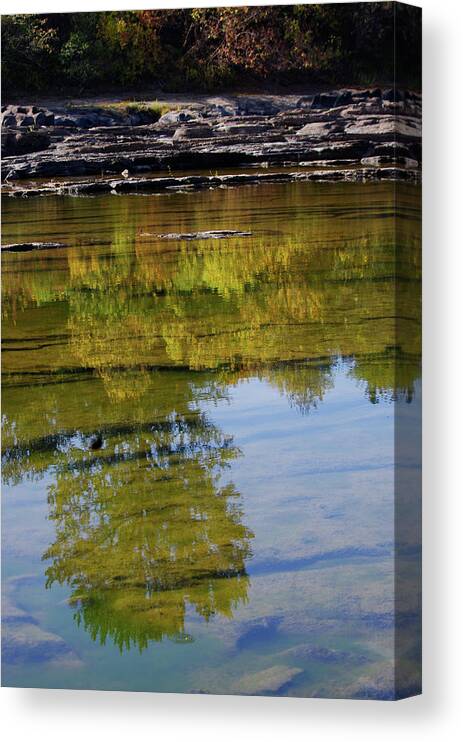 Adria Trail Canvas Print featuring the photograph Amber Reflections by Adria Trail