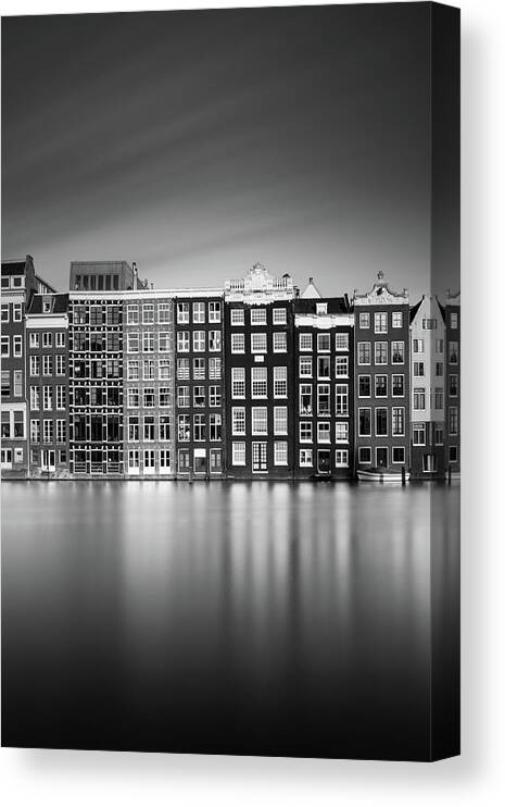 Amsterdam Canvas Print featuring the photograph Amsterdam, Damrak I by Ivo Kerssemakers