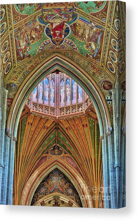 Octagon Tower Canvas Print featuring the photograph Angels on High by Tim Gainey