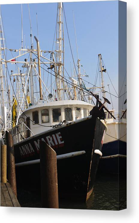 Fishing Boat Canvas Print featuring the photograph Anna Marie by Louis Dallara
