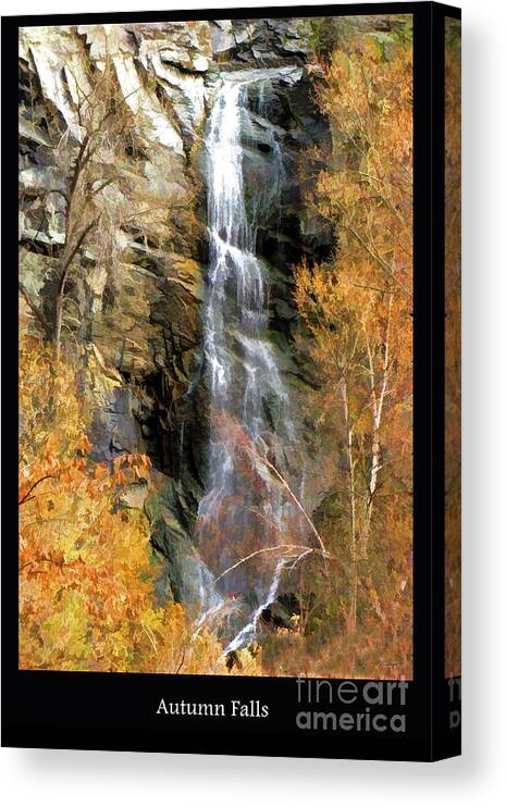 Autumn Canvas Print featuring the digital art Autumn Falls by Rebecca Langen