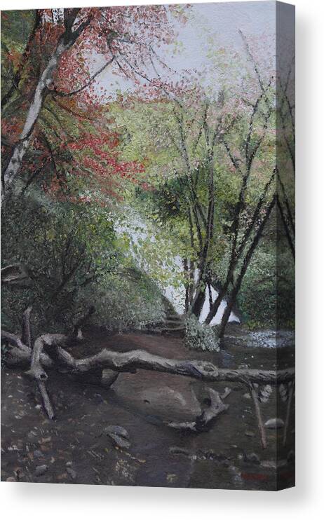 Japan Canvas Print featuring the painting Autumn in Japan by Masami Iida