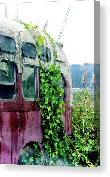 Adria Trail Canvas Print featuring the photograph Back of the Bus by Adria Trail