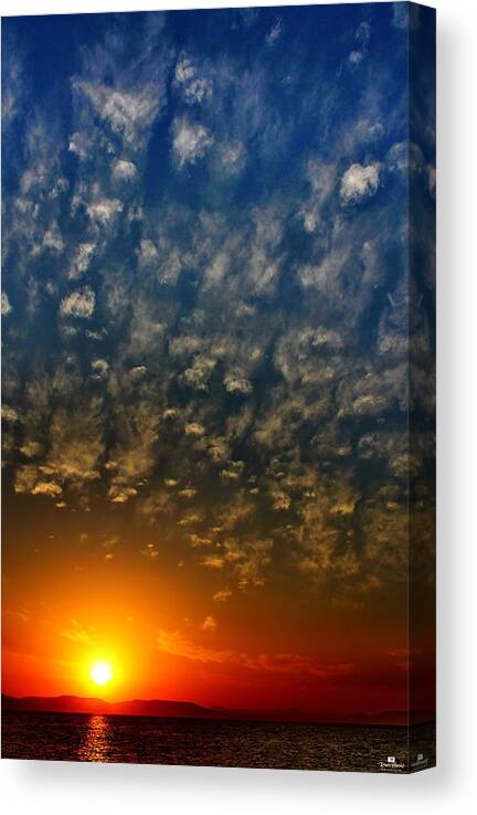 Sea Of Cortez Canvas Print featuring the photograph Baja Sunset by Russ Harris