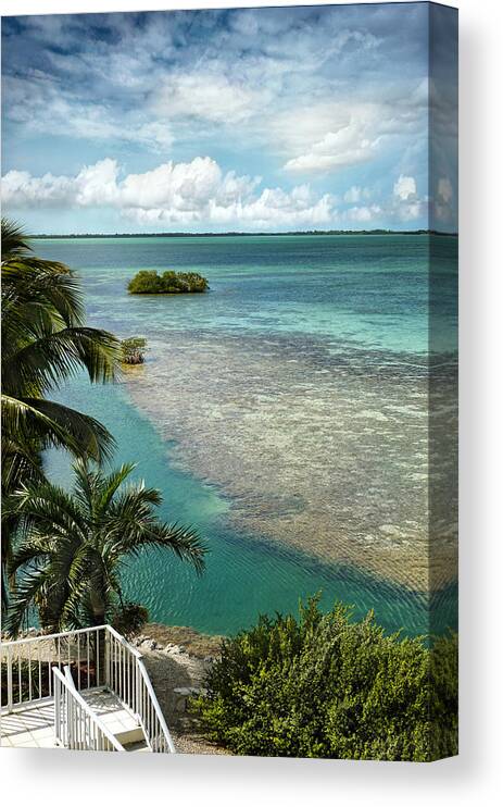 Landscape Canvas Print featuring the photograph Balcony View by Kathi Mirto