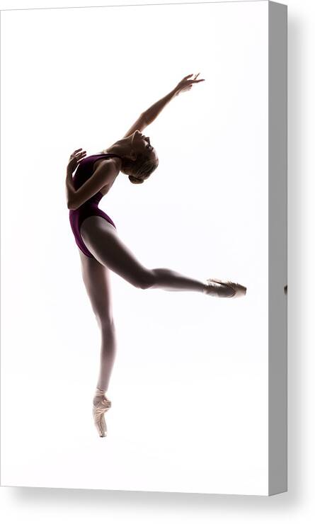 Ballet Canvas Print featuring the photograph Ballerina reach by Steve Williams