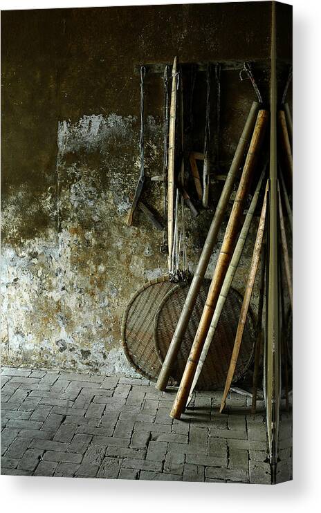Bamboo Tools Canvas Print featuring the photograph Bamboo Tools by Harry Spitz