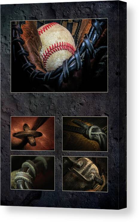 Baseball Canvas Print featuring the photograph Baseball Collage I by Tom Mc Nemar