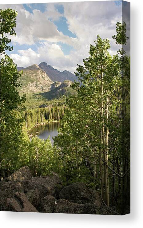 Four Seasons Canvas Print featuring the photograph Bear Lake Summer by Aaron Spong