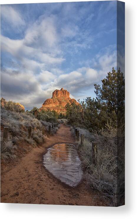 Bell Rock Canvas Print featuring the photograph Bell Rock Beckons by Tom Kelly