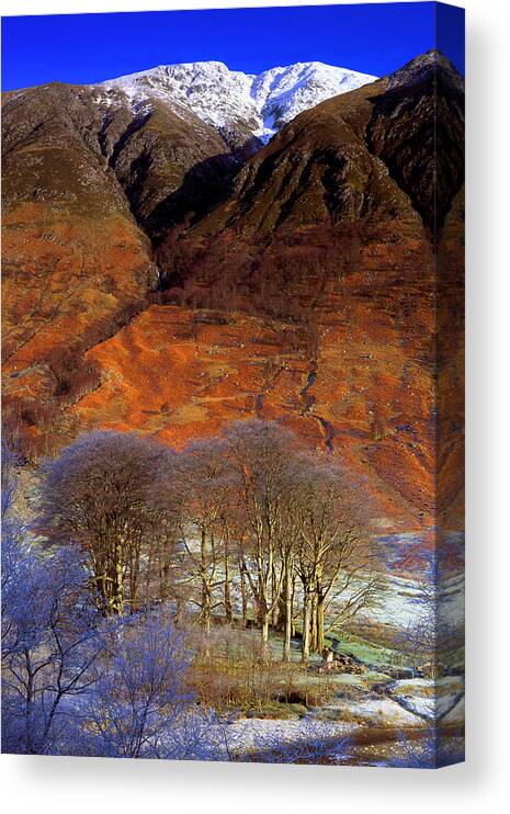 Scotland Canvas Print featuring the photograph Ben Nevis from Glen nevis by John McKinlay