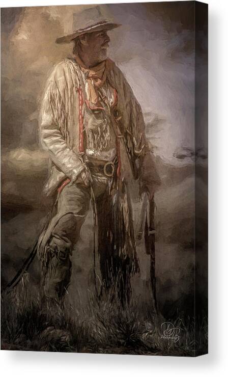 American Mountain Men Canvas Print featuring the photograph Bill 2 by Debra Boucher