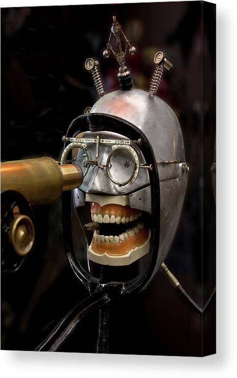 Steampunk Canvas Print featuring the photograph Bite the Bullet - Steampunk by Betty Denise