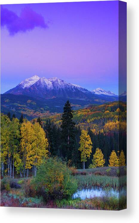 America Canvas Print featuring the photograph Blue Hour Over East Beckwith by John De Bord