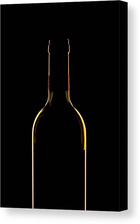 Wine Canvas Print featuring the photograph Bottle of Wine by Andrew Soundarajan