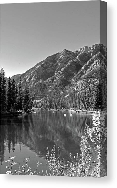 Bow River Canvas Print featuring the photograph Bow River No. 2-2 by Sandy Taylor