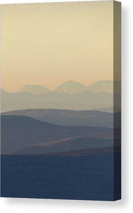 Sunset Canvas Print featuring the photograph Cairngorms Sunset by Pete Walkden