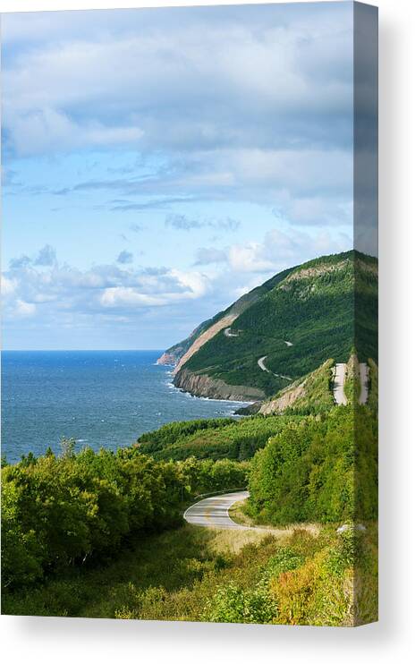 Breton Canvas Print featuring the photograph Cape Breton Highlands National Park by U Schade