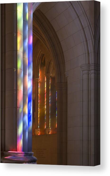 Cathedral Canvas Print featuring the photograph Cathedral Window Light by Frances Miller