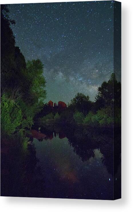 Cathedral Rock Canvas Print featuring the photograph Cathedrals' Nights by Tom Kelly