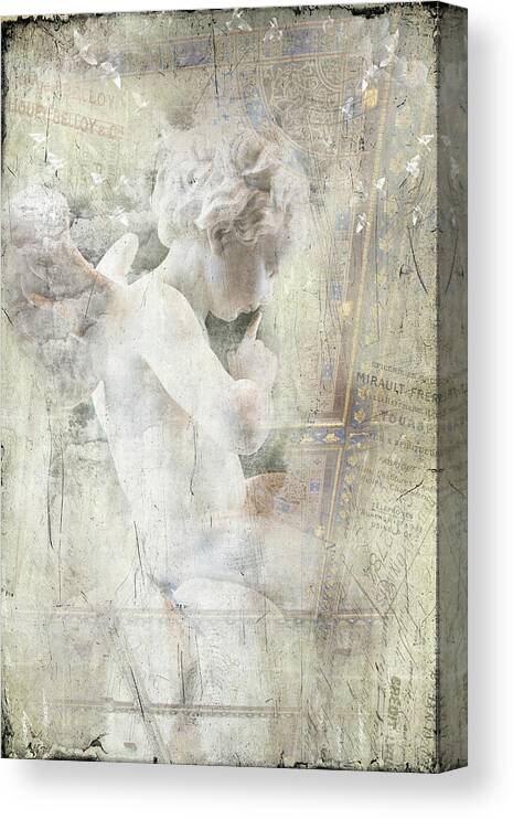 Child Canvas Print featuring the photograph Cherub Child Bethesda by Evie Carrier