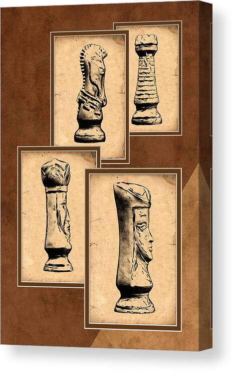 King Canvas Print featuring the photograph Chess Pieces by Tom Mc Nemar
