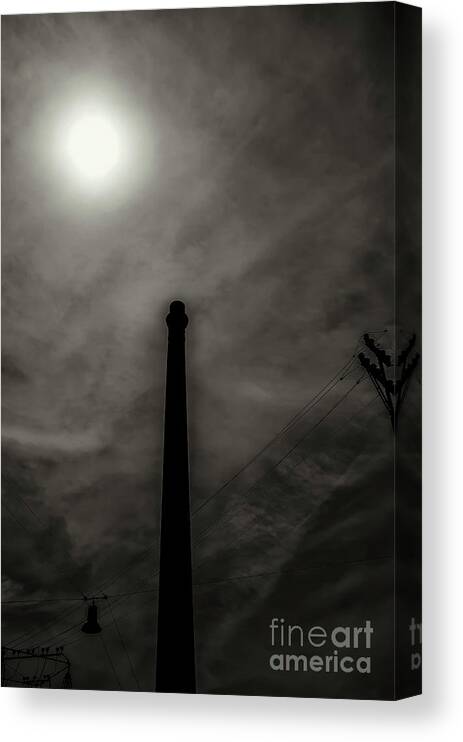 B&w Canvas Print featuring the photograph Chimney by Diego Muzzini