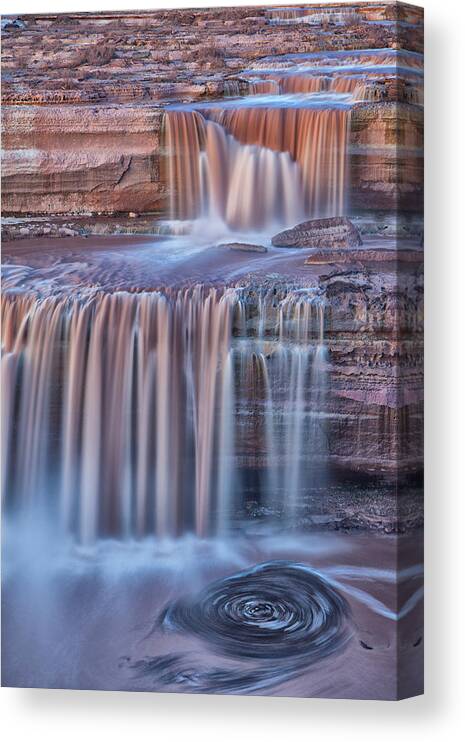 Grand Falls Canvas Print featuring the photograph Chocolate Swirls by Tom Kelly