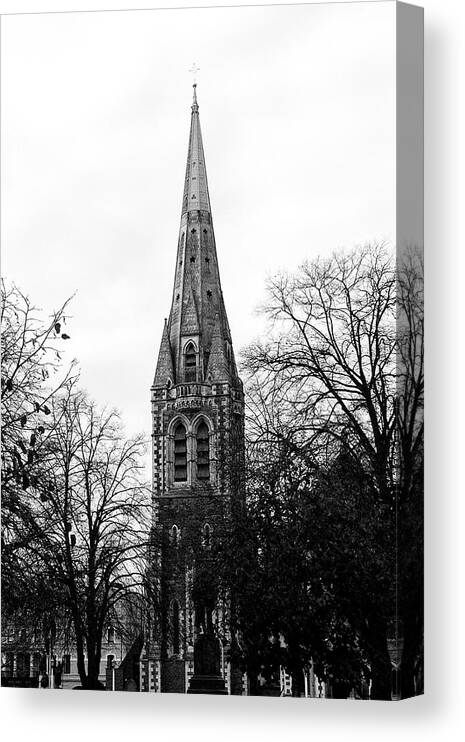 Cathedral Canvas Print featuring the photograph Christchurch Cathedral by Roseanne Jones