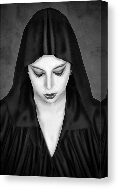 Dark Canvas Print featuring the photograph Cloaked Beauty by Baden Bowen
