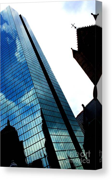 Cityscapes Canvas Print featuring the photograph Cloud Illusions by Julie Lueders 