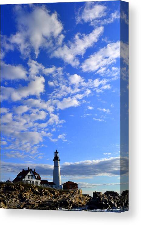 Maine Canvas Print featuring the photograph Clouds by Colleen Phaedra