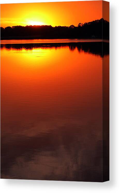 Clay Canvas Print featuring the photograph Cloudy Sunset by Clayton Bruster