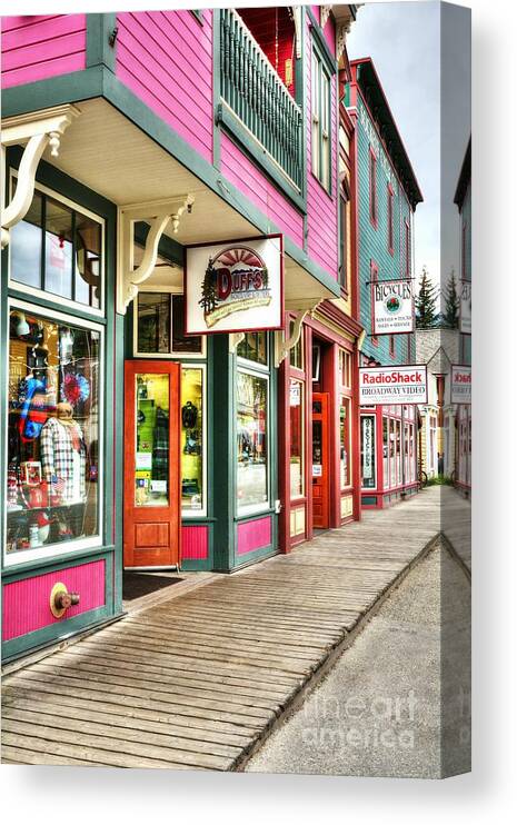 Colors Of Skagway Canvas Print featuring the photograph Colors Of Skagway by Mel Steinhauer